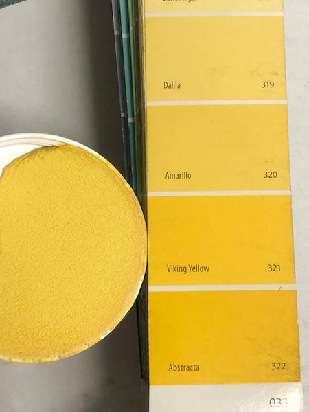 XT Custom matches BM 321 Viking Yellow in Unsanded Grout