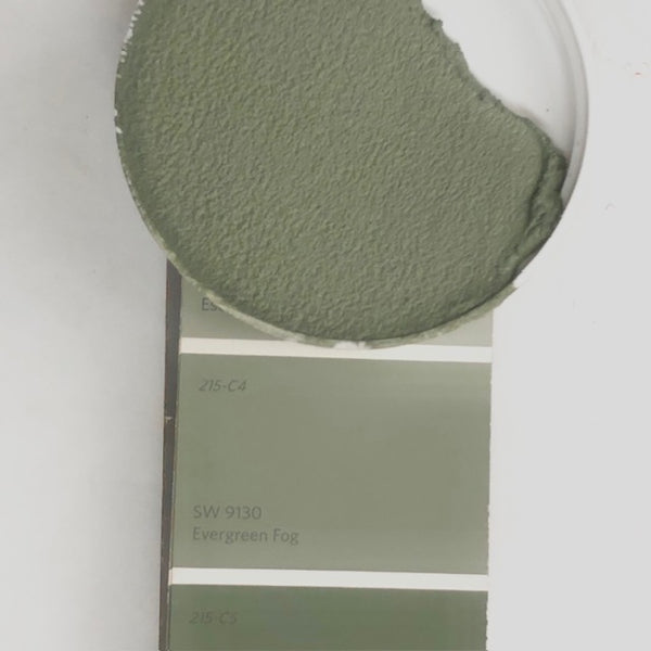 XT Custom matches SW 9130 Evergreen Fog in Sanded Tile Grout