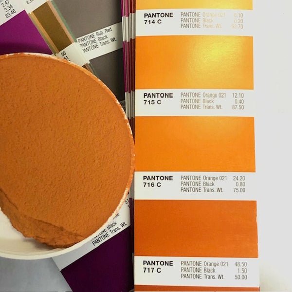 XT Custom matches Pantone 716C in Sanded Tile Grout