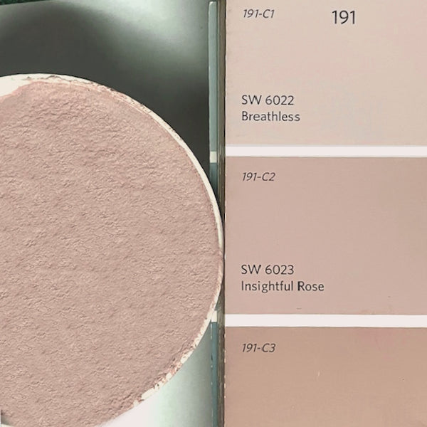 XT Custom matched to SW 6023 Insightful Rose in Sanded Tile Grout