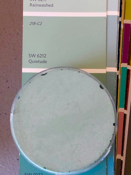 XT Custom matched to SW 6212 Quietude in Sanded Tile Grout
