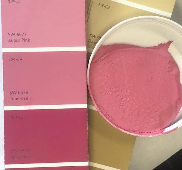 XT Custom matched to SW 6578 Tuberose Pink Unsanded Tile Grout