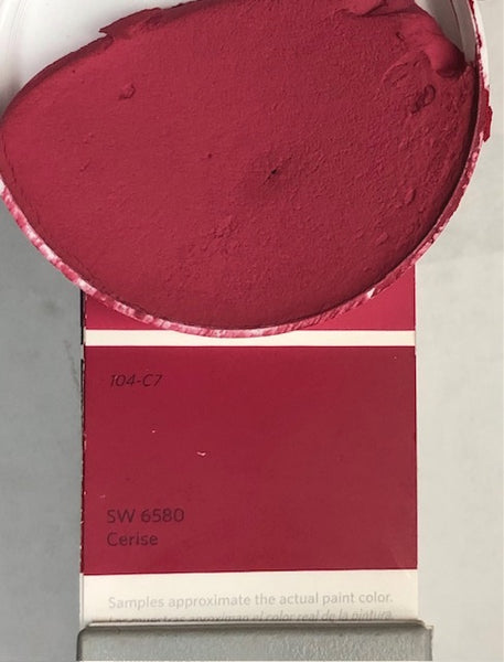 XT Custom matched to SW 6580 Cerise in Unsanded Grout