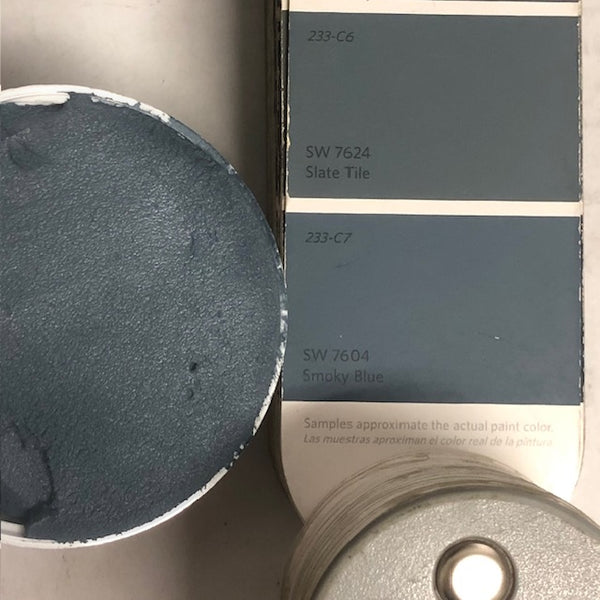 XT Custom matched to SW 7604 Smoky Blue in Unsanded Tile Grout