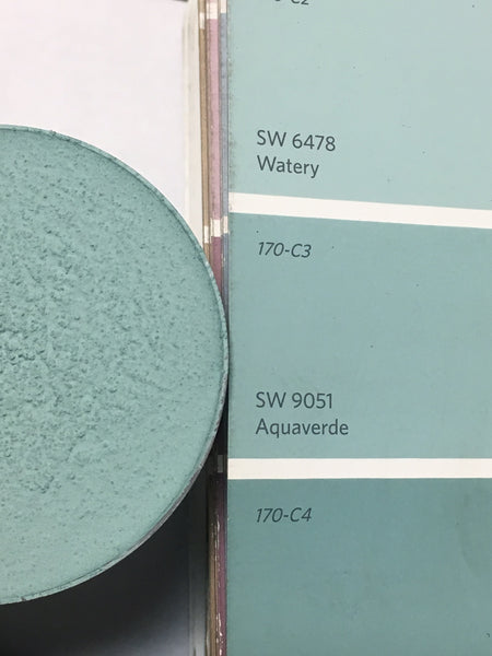 XT Custom matches SW 9051 Aquaverde in Unsanded Grout