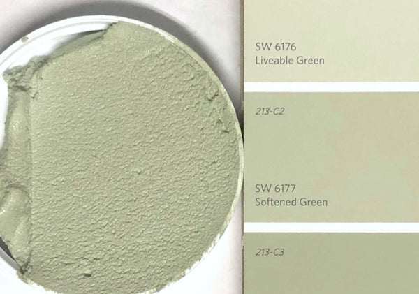 XT Custom matched to SW 6177 Softened Green in Sanded Tile Grout