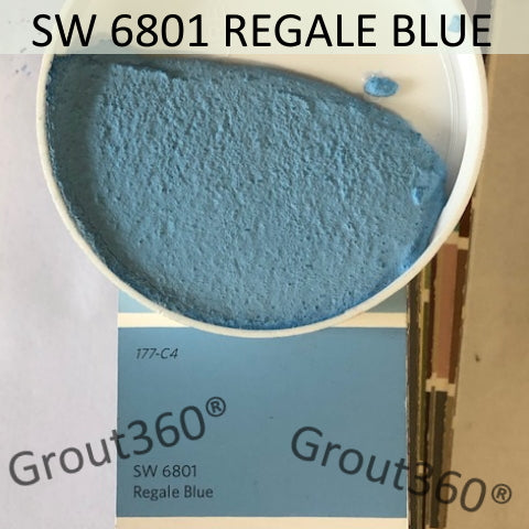 XT Custom matches SW 6801 Regale Blue in Unsanded Tile Grout