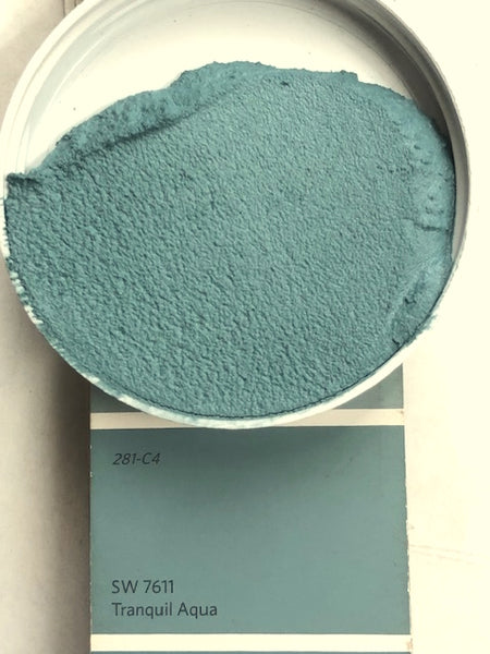 XT Custom matched to SW 7611 Tranquil Aqua Sanded Tile Grout