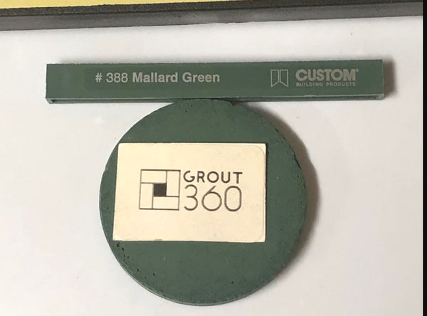 XT Custom matched to CBP 388 Mallard Green Tile Grout Unsanded