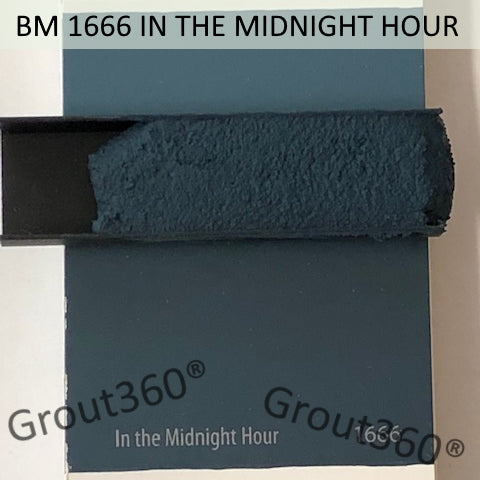 XT matched to BM 1666 In The Midnight Hour Tile Grout Sanded