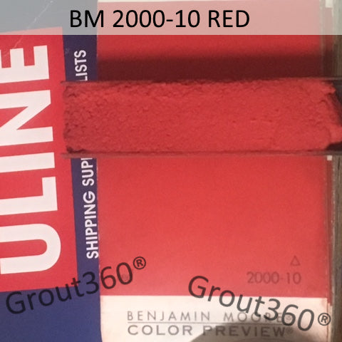 XT matched to BM 2000-10 Red Sanded Tile Grout