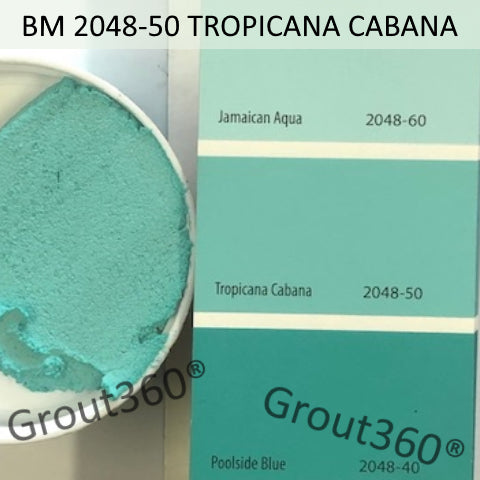 XT Custom matched to BM 2048-50 Tropicana Cabana in Sanded Tile Grout