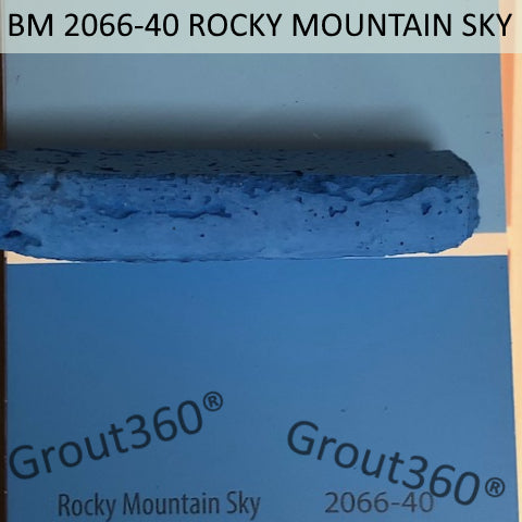 XT Custom matched to BM 2066-40 Rocky Mountain Sky Sanded Tile Grout