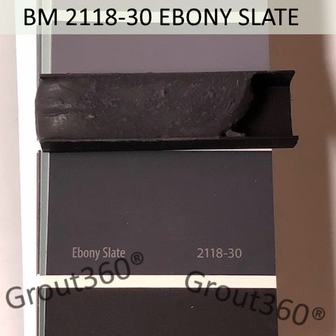XT Custom matched to BM 2118-30 Ebony Slate Sanded Tile Grout