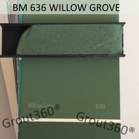 XT matched to BM 636 Willow Grove Sanded Tile Grout