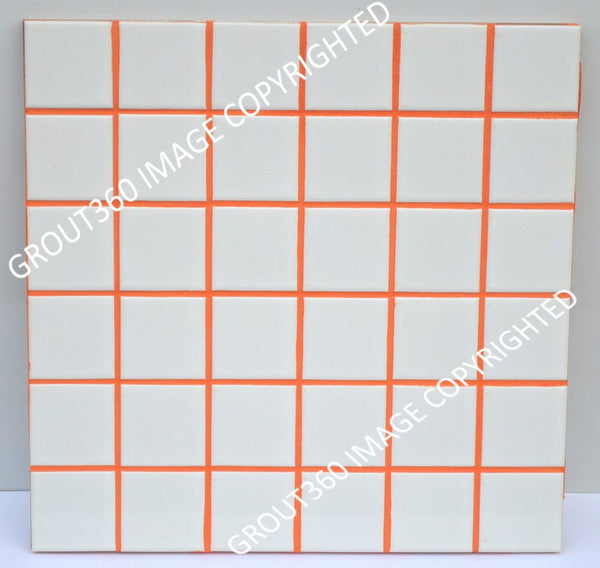 Unsanded Electric Orange Tile Grout - Bright Orange Grout