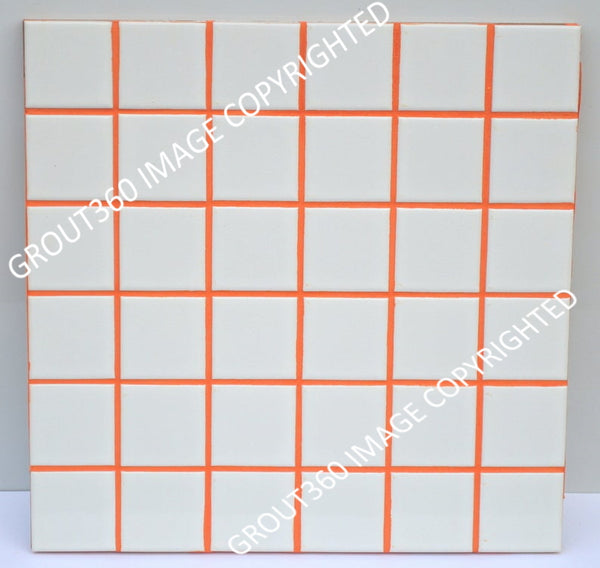 Sanded Electric Orange Tile Grout - Bright Orange Grout