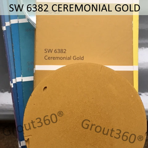 XT Custom matched to SW 6382 Ceremonial Gold Sanded Tile Grout