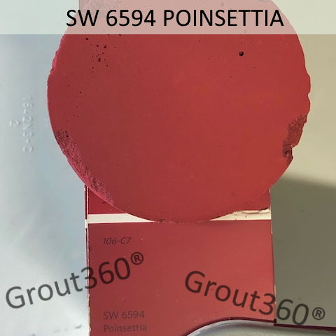 XT matched to SW 6594 Poinsettia Sanded Tile Grout