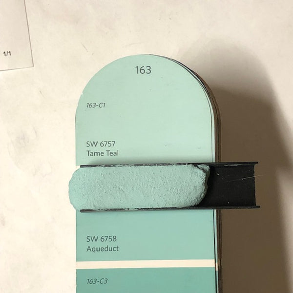 XT Custom matched to SW 6757 Tame Teal Sanded Grout