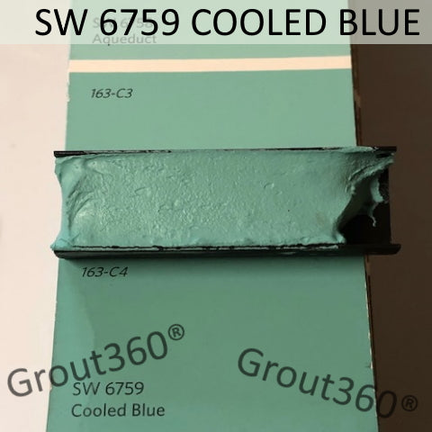 XT Custom matched to SW 6759 Cooled Blue Sanded Tile Grout