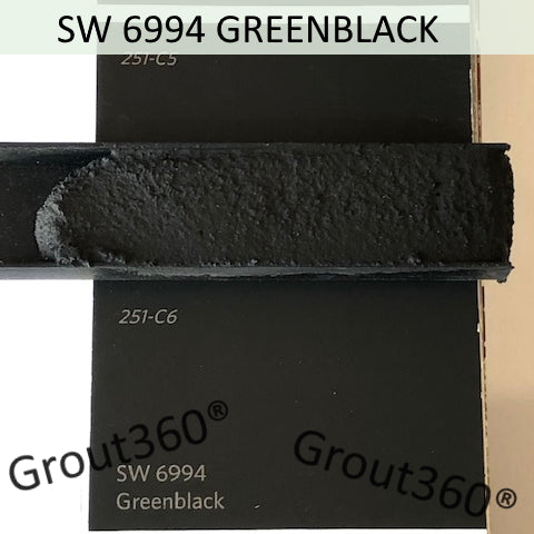XT Custom matched to SW 6994 Greenblack Sanded Tile Grout