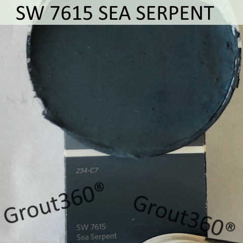 XT Custom matched to SW 7615 Sea Serpent Sanded Tile Grout