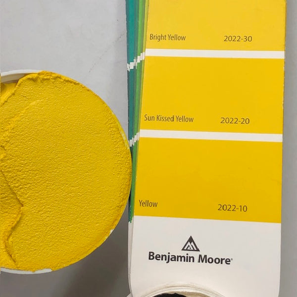 XT Custom matched to BM 2022-10 Yellow in Sanded Tile Grout