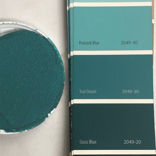 XT Custom matches BM 2049-30 Teal Ocean in Sanded Tile Grout