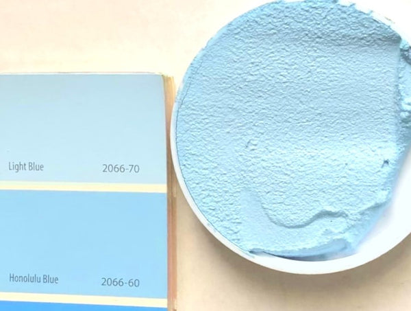 XT Custom matches BM 2066-70 Light Blue in Sanded Tile Grout