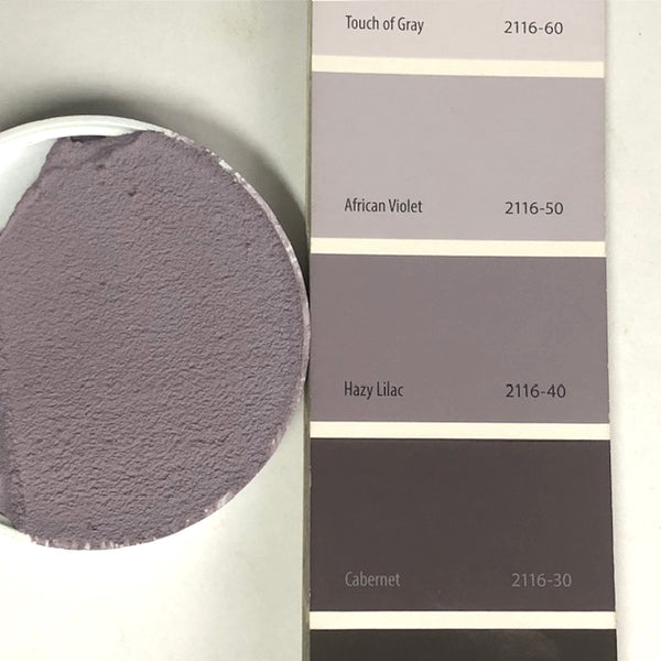 XT Custom matched to BM 2116-40 Hazy Lilac in Sanded Tile Grout