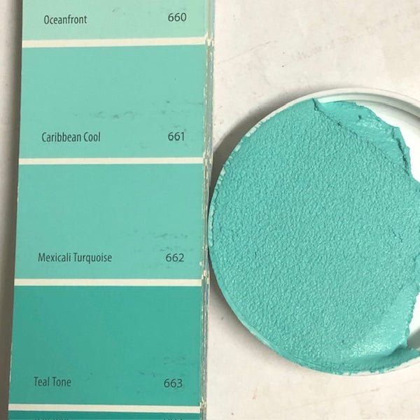 XT Custom matches BM 662 Mexicali Turquoise in Sanded Tile Grout