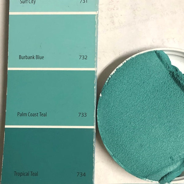 XT Custom matches BM 733 Palm Coast Teal in Sanded Tile Grout