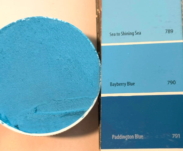 XT Custom matched to BM 790 Bayberry Blue in Unsanded Tile Grout
