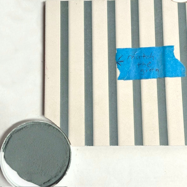 XC Custom matches Blume Green Stripes in Sanded Tile Grout
