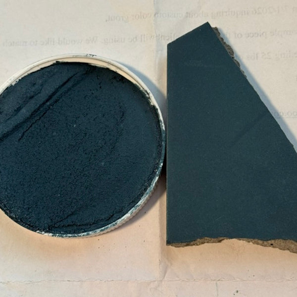 XC Custom matches Bobbitt Dark Teal in Sanded Tile Grout