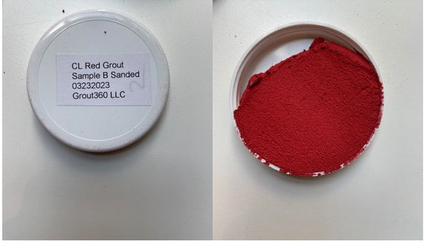 XT Custom CL Red Grout Sample B Sanded Tile Grout