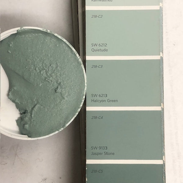 E-1500 Epoxy custom matched to SW 6213 Halcyon Green in Tile Grout