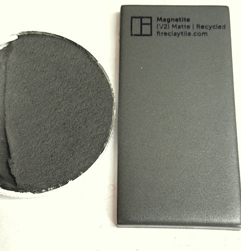 XT Custom matches Fireclay Magnetite in Sanded Tile Grout
