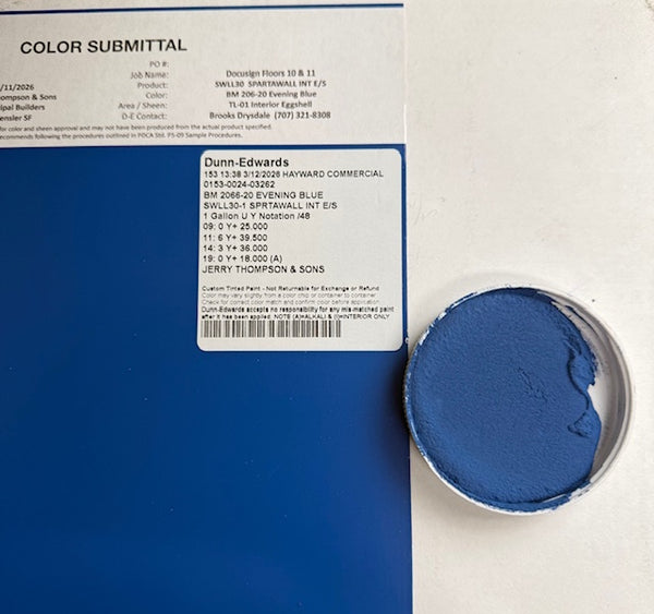 XT Custom matches BM 2066-20 Evening Blue in Sanded Tile Grout