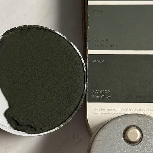 XT Custom matched to SW 6209 Ripe Olive in Sanded Grout