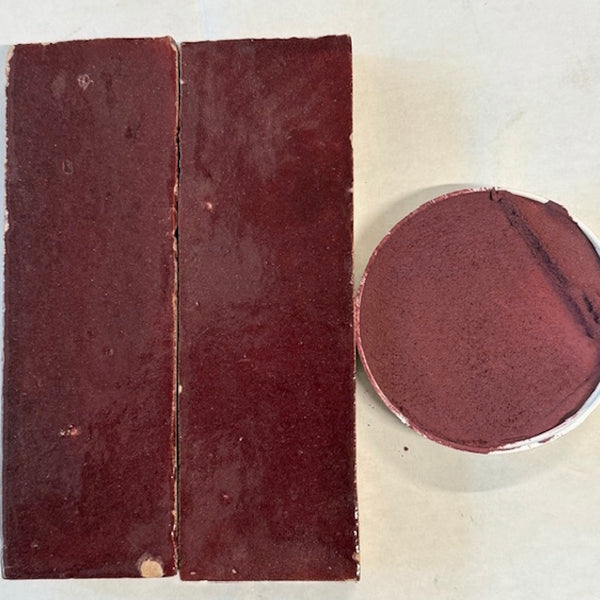 XC Custom matches Riad Merlot Zellige in Unsanded Tile Grout