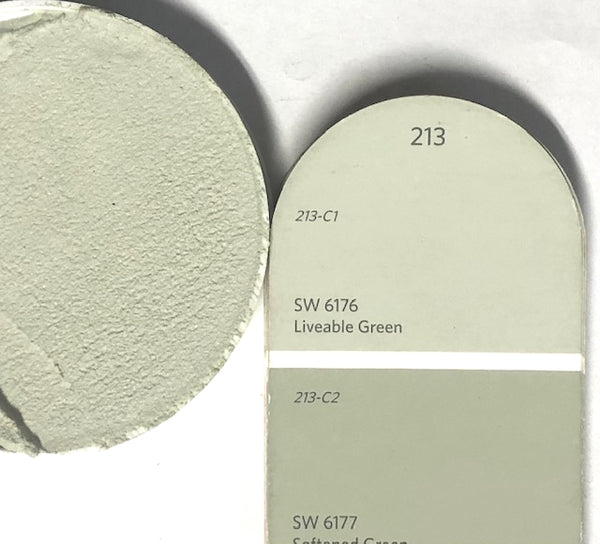 XT Custom Color matches SW 6176 Liveable Green in Sanded Tile Grout