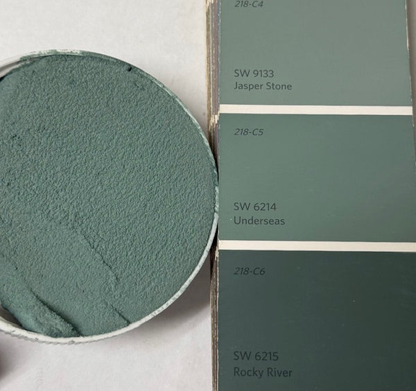 XT Custom Color matches SW 6214 Underseas in Sanded Tile Grout