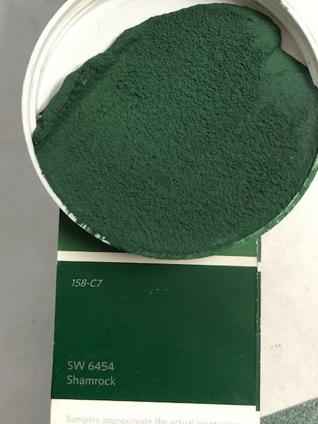 XT Custom Color matches SW 6454 Shamrock in Sanded Tile Grout