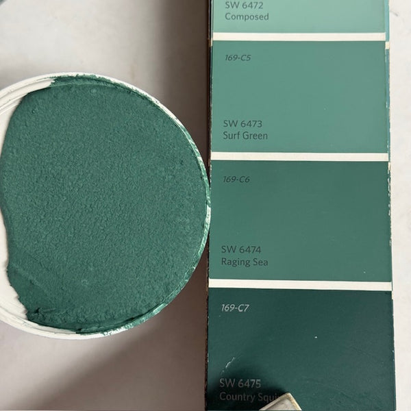 XT Custom matched to SW 6474 Raging Sea in Sanded Tile Grout