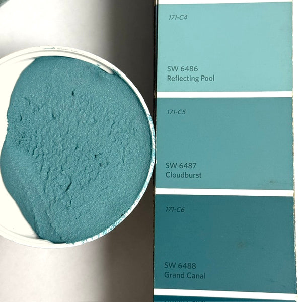 E-1500 matches SW 6487 Cloudburst in Epoxy Tile Grout