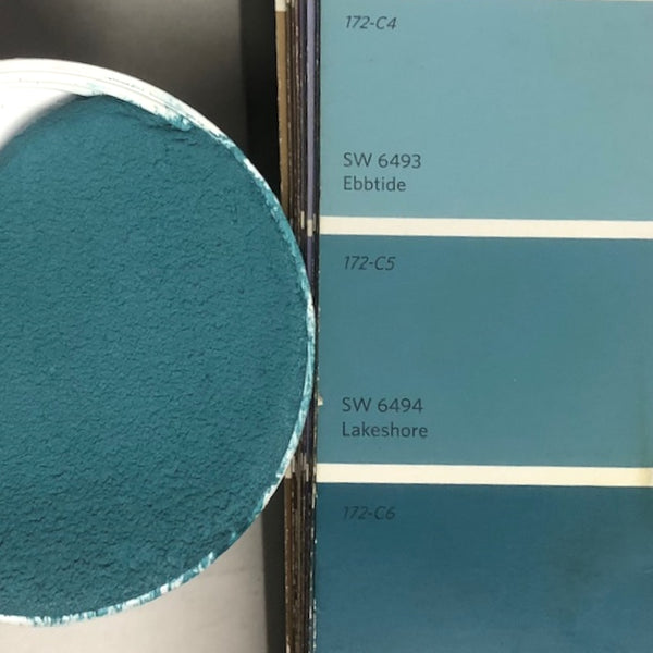 XT Custom Color matches SW 6494 Lakeshore in Sanded Tile Grout