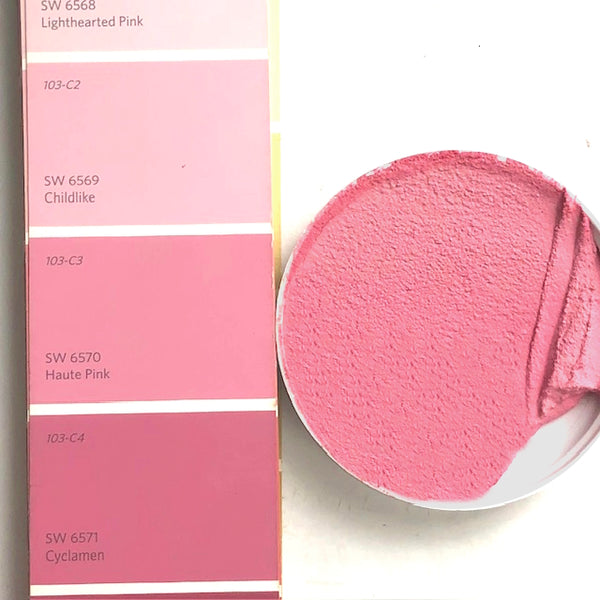 XT Custom matches SW 6570 Haute Pink in Unsanded Tile Grout
