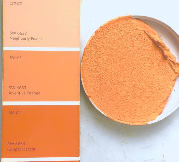 XT Custom matches SW 6633 Inventive Orange in Unsanded Tile Grout
